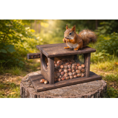 Годівниця для білок "Гостинець" ебенове дерево