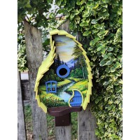 Будинок для птахів " Картина" Річка