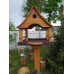 Годівниця для пташок і білок “Сакура коричнева XXL” на ніжці