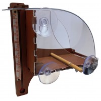 Годівниця з термометром на вікно "Тепломір"